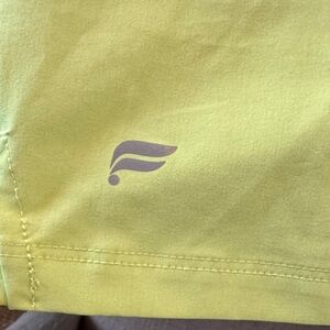 3 Fabletics Men's Bright Yellow, green, and purple Athletic Shorts